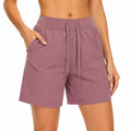 Damen Shorts Größe M Mauve mit elastischem Bund und Taschen